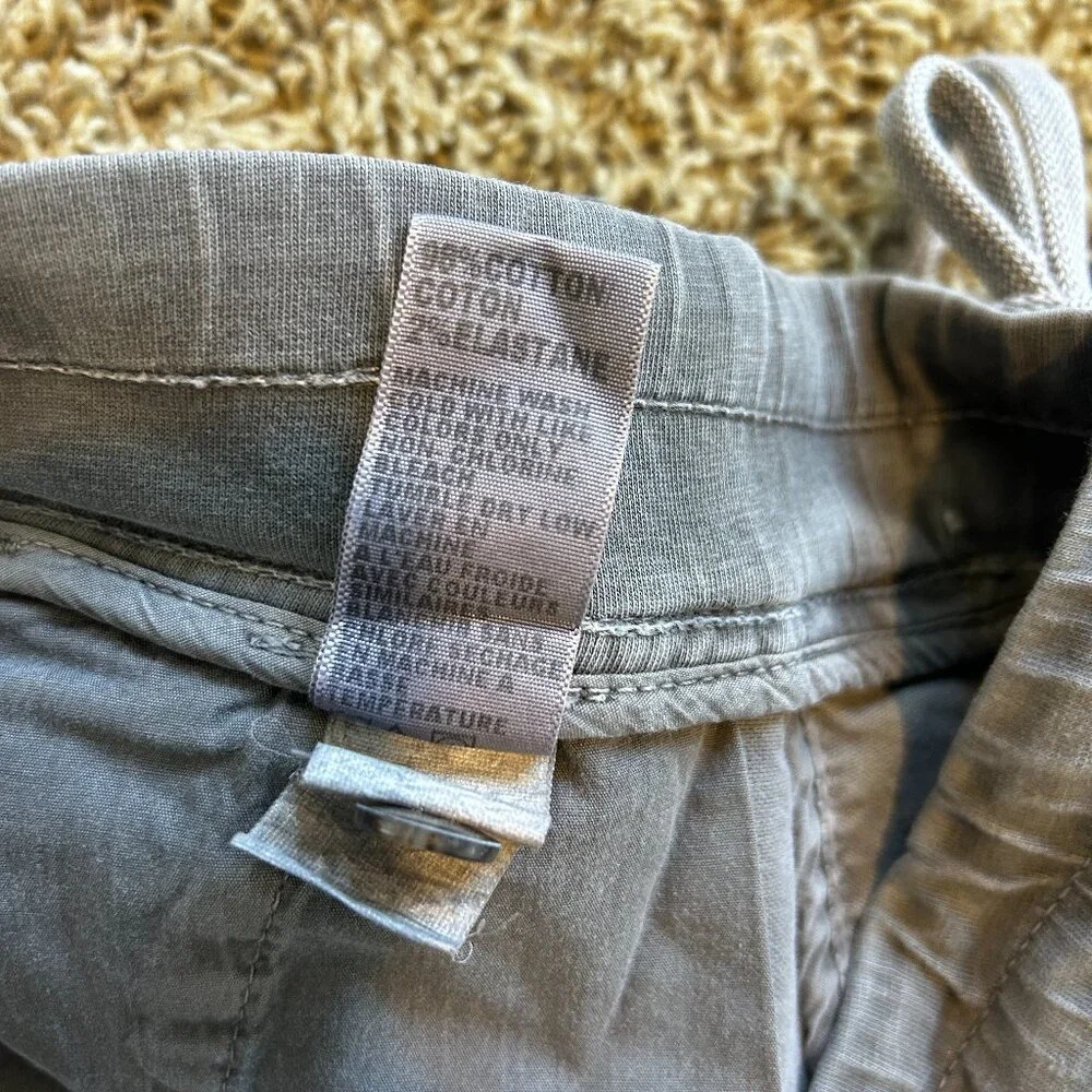 James Perse Cotton Utility Pants Washed Gray Sz 1 Women’s Small Style WGD1402 - Picture 6 of 6